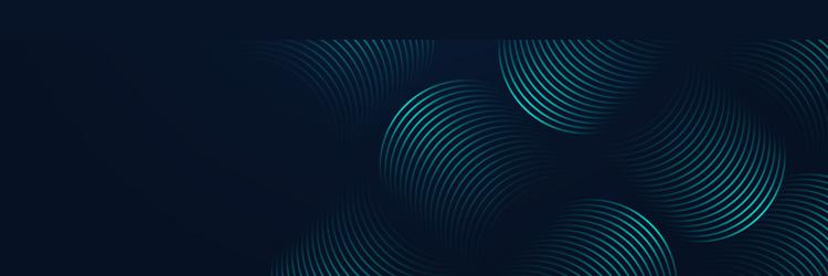 blue abstract background with glowing curve vector image
