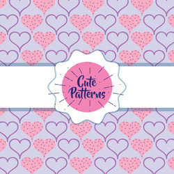 cute pattern abstract geometric background design vector image