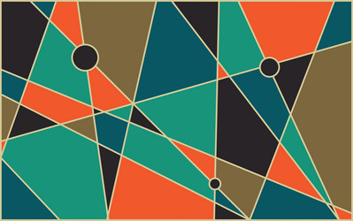 Retro Geometric Abstract Background vector image