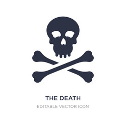 Death icon on white background simple element vector