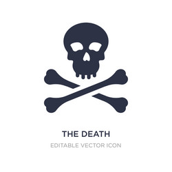 Death icon on white background simple element vector