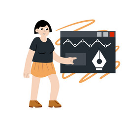 Process of creating and developing website vector