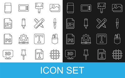 set line grid graph paper crossed ruler vector image