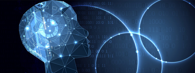 artificial intelligence ai and big data concept vector image