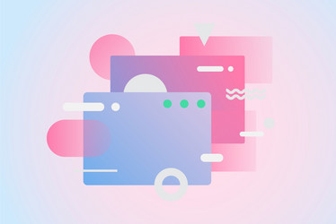web pages design composition gradient network vector image