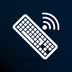 Computer keyboard key sign icon vector