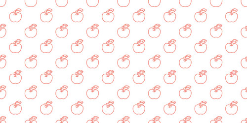 apples seamless repeat pattern background vector