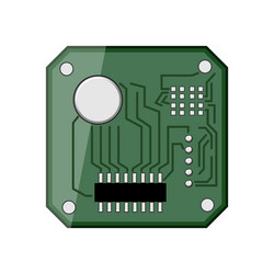 arduino microcontroller cartoon vector image