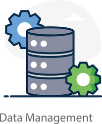 database management vector image