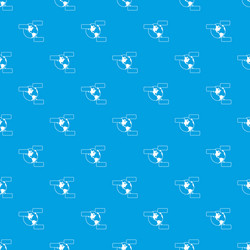 globe and empty speech bubbles pattern seamless vector image
