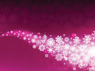 Sparkling Snowflake Background vector image