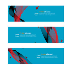 website header or banner web set abstract vector image