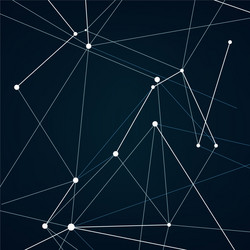 abstract shapes background and technology network vector image