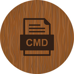 cmd file document icon vector image