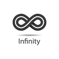 infinity symbol logo vector