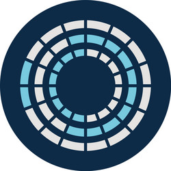 lines loading circle block style icon vector image