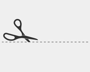 scissor icon scissors cut design element or logo vector image