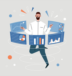 Data Analysis & Visualization vector image
