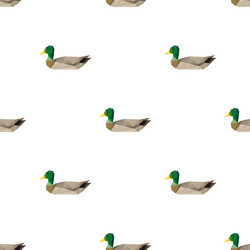 Geometric Duck Pattern vector image