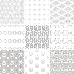 pattern set vector image