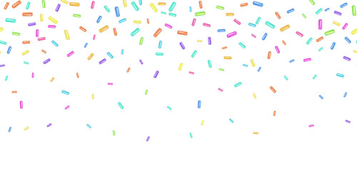 Decorative party sprinkles seamless repeat Vector Image