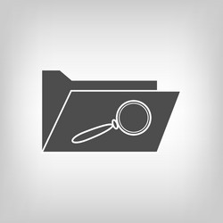 computer folder with loop vector image