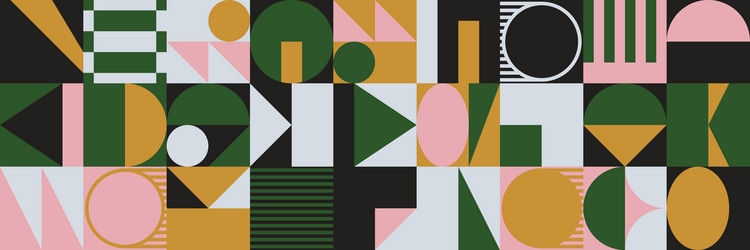 Deconstructed abstract pattern design vector