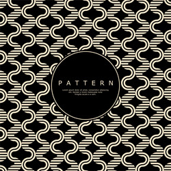 elegant curve circle wave abstract pattern design vector image