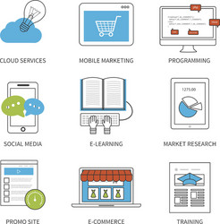 Flat design modern concept Royalty Free Vector Image