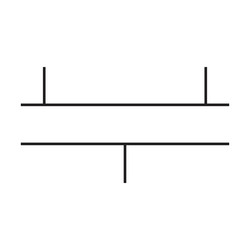 parallel mode flow chart shape element vector image