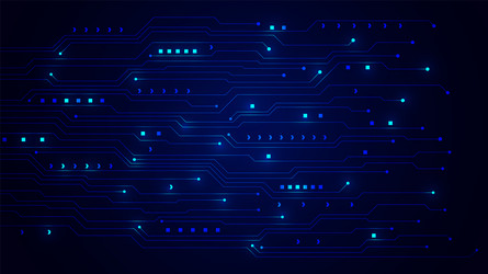 Technology background with hi-tech digital data vector