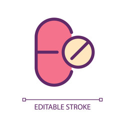 Dosage form pixel perfect rgb color ui icon vector