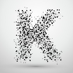 point line consisting of letters font design vector image