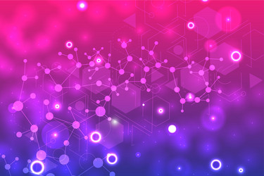 structure molecule and communication dna atom vector image