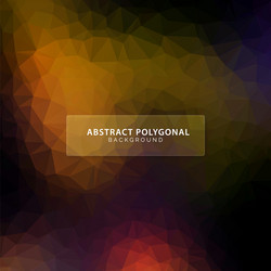 abstract dark low poly triangular background vector image