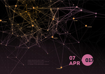Dynamic 3D Mesh Abstract Background vector image