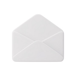 open white envelope with blank sheet of paper vector image