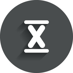 Roman numeral ten icon number ten sign Royalty Free Vector