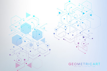 science network pattern connecting lines and dots vector image