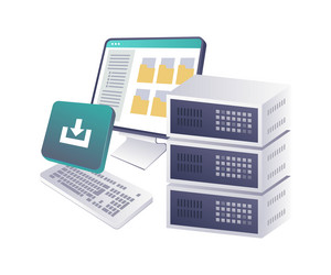 ensuring security in data download and upload vector image