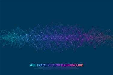 Futuristic abstract background blockchain vector