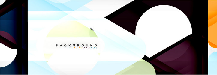 circle and triangle abstract background vector image