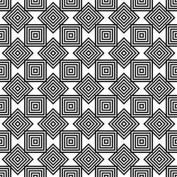 seamless monochrome diagonal square pattern vector