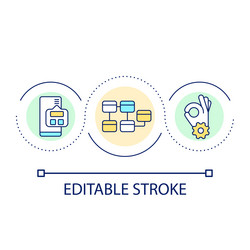 website structure loop concept icon vector image