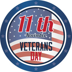 abstract veteran day object on a white background vector image