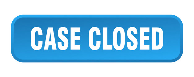 Case closed button square 3d push vector