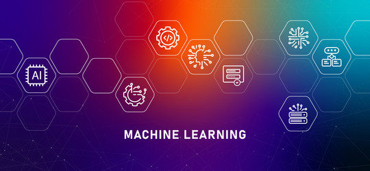 machine learning programming modern technology vector image