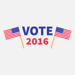 president election day 2016 voting concept two Vector Image