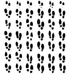 Shoe Prints - Forensic Footprints Vector Image