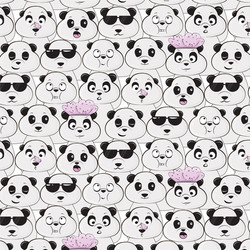 Panda species pattern diversity of black vector